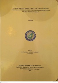 Pengaruh Model Pembelajaran Pair Check Terhadap Kemampuan Pemahaman Konsep Matematika Siswa Kelas VIII SMP Negeri 1 Tarakan