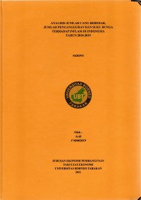 Analisis Pengaruh Jumlah Uang Beredar Jumlah Pengangguran Dan Suku Bunga Terhadap Inflasi Di Indonesia Tahun 2010-2019