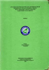 Analisis Faktor-Faktor Yang Mempengaruhi Pendapatan Nelayan Di Desa Tideng Pale Timur Kecamatan Sesayap Kabupaten Tana Tidung