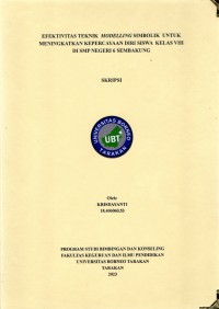 Efektivitas Teknik Modelling Simbolik Untuk Meningkatkan Kepercayaan Diri Siswa Kelas VIII Di SMP Negeri 6 Sembakung