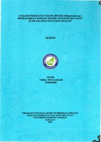 Analisis Perikanan Udang Bintik (Metapenaeus sp.) Domain Teknik Penangkapan Ikan Di Muara Bulungan Dan Sesayap