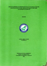 Pengelompokan Produktivitas Tanaman Padi Di Kalimantan Utara Menggunakan Metode Clustering K-Means