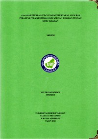 Analisis Keberlanjutan Usaha Peternakan Ayam Ras Pedaging Pola Kemitraan Kecamatan Tarakan Tengah Kota Tarakan