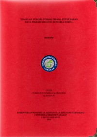 Tinjauan Yuridis Tindak Pidana Penyebaran Data Pribadi (Doxing) Di Media Sosial