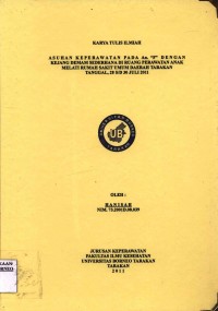 Asuhan Keperawatan Pada An. “F” Dengan Kejang Demam Sederhana Di Ruang Perawatan Anak Melati Rumah Sakit Umum Daerah Tarakan Tanggal 28 s/d 30 Juli 2011