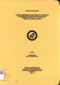 Asuhan Keperawatan Pada Ny. M Dengan Diabetes Mellitus Tipe II Di Ruang Perawatan Non Bedah Dahlia Rumah Sakit Umum Daerah Tarakan Tanggal 28 Juli s/d 30 Juli 2011