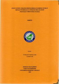 Event Study - Strategi Bisnis Di Masa Pandemi Covid-19 Dengan Pendekatan Typologi Milles-Snow (Studi Kasus UMKM Di Kota Tarakan)