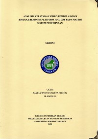 Analisis Kelayakan Video Pembelajaran Biologi Berbasis Platform Youtube Pada Materi Sistem Pencernaan