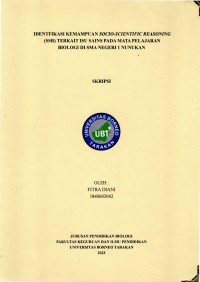 Identifikasi Kemampuan Socio-Scientific Reasoning (SSR) Terkait Isu Sains Pada Mata Pelajaran Biologi Di SMA Negeri 1 Nunukan