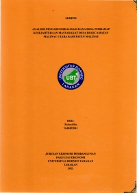 Analisis Pengaruh Realisasi Dana Desa Terhadap Kesejahteraan Masyarakat Desa Di Kecamatan  Malinau Utara Kabupaten Malinau