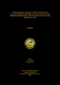 Sistem Grading Udang Vaname (Litopenaeus Vannamei) Dengan Metode K-Means Clustering Dan Morfologi Berbasis Computer Vision Dan Analisis Regresi (CVAR)