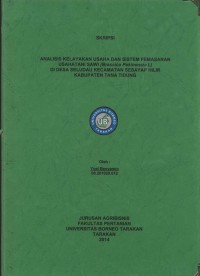 Analisis Kelayakan Usaha Dan Sistem Pemasaran Usahatani Sawi (Brassica pekinensia L.) Di Desa Seludau Kecamatan Sesayap Hilir Kabupaten Tana Tidung