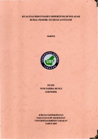 Kualitas Hidup Pasien Hipertensi Di Wilayah Rural Pesisir: Studi Kauntitatif
