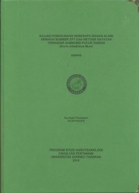 Kajian Penggunaan Beberapa Bahan Alami Sebagai Sumber ZPT Dan Metode Sayatan Terhadap Sambung Pucuk Durian (Durio zibethinus murr)