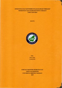 EFEKTIVITAS DAN KONTRIBUSI PAJAK DAERAH TERHADAP PENDAPATAN ASLI DAERAH DI KOTA TARAKAN TAHUN 2019-2024