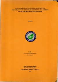 Analisis Manajemen Rantai Pasok (Supply Chain Management) Guna Optimalisasi Distribusi Ikan Bandeng Untuk Kesejahteraan Petani Tambak