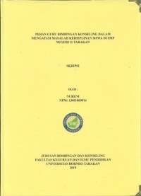 Peran Guru Bimbingan Konseling Dalam Mengatasi Masalah Kedisplinan Siswa Di SMP Negeri 11 Tarakan