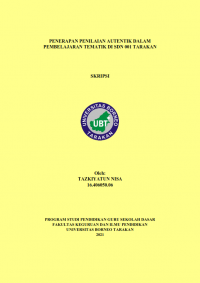 Penerapan Penilaian Autentik Dalam Pembelajaran Tematik Di SDN 001 Tarakan