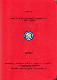 Tinjauan Hukum Pengelolaan Jasa Parkir Di Kota Tarakan