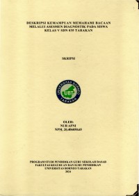 Deskripsi Kemampuan Memahami Bacaan Melalui Asesmen Diagnostik Pada Siswa Kelas V SDN 035 Tarakan