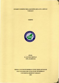 Deskripsi Disiplin Belajar Siswa Kelas IV-A SDN 013 Tarakan