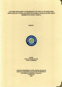 Analisis Kemampuan Representasi Visual Matematika Siswa Kelas V-B Dalam Menyelesaikan Masalah Pecahan Berbentuk Soal Cerita