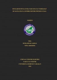 Pengaruh Pengaturan Kecepatan Terhadap Kualitas Daya Listrik Motor Induksi 3 Fasa