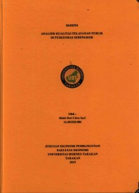 Analisis Kualitas Pelayanan Publik Di Puskesmas Sebengkok