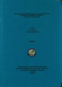 Pengaruh Pemberian Skeletonema costatum Dengan Kepadatan Berbeda Terhadap Sintasan Artemia salina