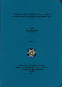 Penambahan Hormon Tiroksin Dengan Dosis Yang Berbeda Terhadap Moulting Kepiting Bakau (Scylla serrata)