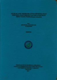 Aplikasi Jamu Probiotik Untuk Meningkatkan Performa Pertumbuhan Dan Kelangsungan Hidup Udang Windu (Penaeus monodon)