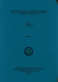 Efektivitas Penggunaan Probiotik Komersial Dengan Dosis Berbeda Terhadap Pertumbuhan Benih Ikan Lele (Clarias Sp)