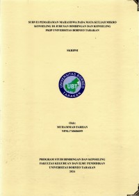 Survei Pemahaman Mahasiswa Pada Mata Kuliah Mikro Konseling Di Jurusan Bimbingan Dan Konseling FKIP Universitas Borneo Tarakan