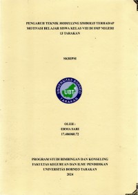 Pengaruh Teknik Modelling Simbolis Terhadap Motivasi Belajar Siswa Kelas VIII Di SMP Negeri 13 Tarakan