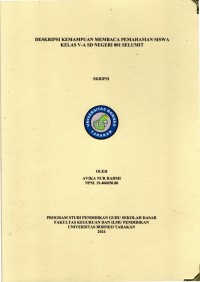Deskripsi Kemampuan Membaca Pemahaman Siswa Kelas V-A SD Negeri 001 Selumit