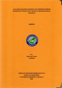 Analisis Faktor-Faktor Yang Mempengaruhi  Pendapatan Pedagang Bawang Merah Di Kota Tarakan