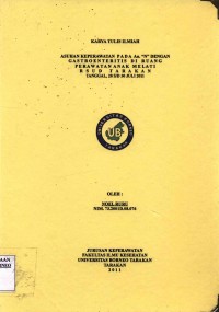 Asuhan Keperawatan Pada An. N Dengan Gastroenteritis Di Ruang Perawatan Anak Melati RSUD Tarakan Tanggal 28 s/d 30 Juli 2011