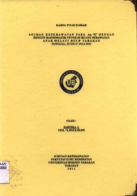 Asuhan Keperawatan Pada An. “E” Dengan Dengue Haemoragik Fever Di Ruang Perawatan Anak Melati RSUD Tarakan Tanggal 25 S/D 27 Juli 2011