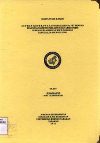 Asuhan Keperawatan Pada Klien Ny. H Dengan Diagnosa Diabetes Mellitus Dan Abses Pedis Di Ruang Flamboyan RSUD Tarakan Tanggal 28 s/d 30 Juli 2011