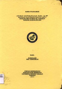 Asuhan Keperawatan Pada An. “H” Dengan Gastroentritis Akut Di Ruang Melati RSUD Tk. I Tarakan Tanggal 28 Juli s/d 30 Juli 2011