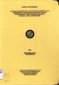 Asuhan Keperawatan Pada Ny. R Dengan Hiperemesis Gravidarum Di Ruang Mawar Rumah Sakit Umum Daerah Tarakan Tanggal 1 s/d 2 Agustus 2011