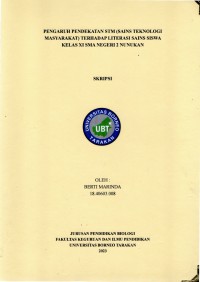 Pengaruh Pendekatan STM (Sains Teknologi Masyarakat) Terhadap Literasi Sains Siswa Kelas XI SMA Negeri 2 Nunukan