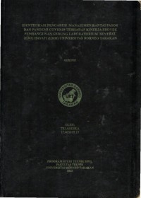 Identifikasi Pengaruh Manajemen Rantai Pasok Dan Pandemi Covid-19 Terhadap Kinerja Proyek Pembangunan Gedung Laboratorium Sentral Ilmu Hayati (LSIH) Universitas Borneo Tarakan