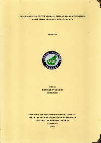 Pengembangn Puzzle Sebagai Media Layanan Informasi Karir Siswa Di SDN 019 Kota Tarakan