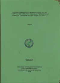 Pengaruh Pemberian Tandan Kosong Kelapa Sawit Dan Sekam Bakar Terhadap Pertumbuhan Dan Hasil Tanaman Jagung Manis (Zea mays L.)