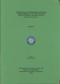 Pengaruh Suhu Perendaman Terhadap Perkecambahan Dan Pertumbuhan Vegetatif Benih Tanaman Hanjeli (Coix lacryma jobi L.)