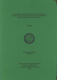 Inventarisasi Penggunaan Dan Potensi Bahaya Erosi Lahan Pertanian Di Kota Tarakan Berbasis Sistem Informasi Geografis (SIG)