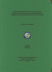 Respon Pertumbuhan Dan Hasil Tanaman Bawang Daun (Allium fistulosum L.) Berdasarkan Pemberian Pupuk Organik Cair Nepenthes mirabillis