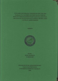 Pengaruh Penerapan Teknologi DHT (Dry Heat Treatment) Dan Kombinasi Perendaman Benih Dengan Variasi Konsentrasi NaCLO Dalam Upaya Menjaga Kualitas Dan Daya Simpan Benih Cabai