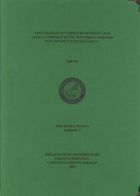 Efek Ekstrak Dan Serbuk Buah Pinang (Areca catechu L.) Terhadap Keong Mas (Pomacea canaliculata) Pada Tanaman Padi (Oryza sativa L.)